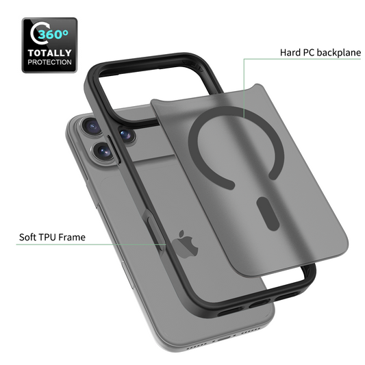 For iPhone 17 Pro Max Case Magnetic Phone Case Translucent Skin Feeling Shockproof Cell Phone Case Matte Mobile Phone Cover